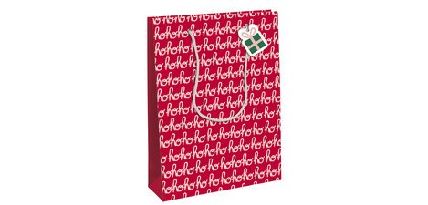 Weihnachtsgeschenktüte 'Hohoho', mittelgroß