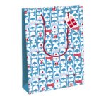 Sac cadeau de Noël 'Pinguine', large