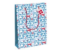 Sachet cadeau de Noël 'Pinguine', moyen