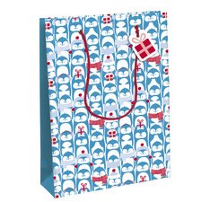 Sachet cadeau de Noël 'Pinguine', moyen