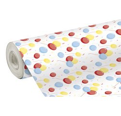 Gift wrap Alliance, width 70 cm - 50 m roll, Hearts - Pink