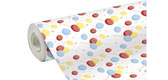 Papier cadeau Alliance, largeur 70 cm - Rouleau de 50 m, Coeurs - Rose