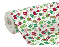 Gift wrapping paper Alliance, 70 cm width - 50 m roll, Gifts - Green