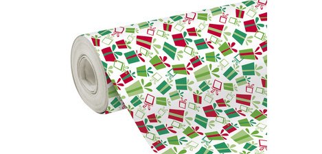 Geschenkpapier Kerstmis 'Geschenken' groot formaat