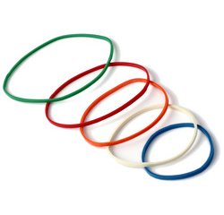 Elastieken op karton RONDELLA, verschillende kleuren/maten