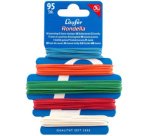 Elastiques sur carte RONDELLA, couleurs/tailles assorties