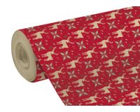 Geschenkpapierrolle kraft 70g, 5x0,70m, essentiel - rot