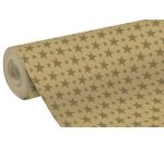 Weihnachts-Geschenkpapier „Goldene Sterne“