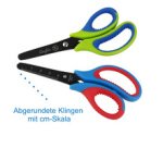 Ciseaux ergonomiques, longueur: 130 mm, rouge/noir