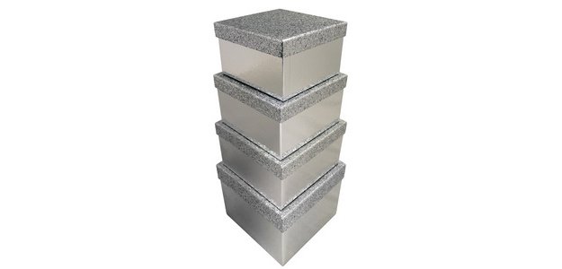 Set geschenkdozen "Glitter" 4 stuks