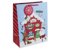 Sac cadeau de Noël 'Maison pain d'épices'