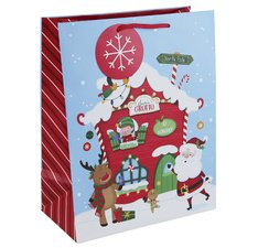 Sachet cadeau de Noël 'Maison pain d'épices'