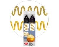 ViVA DECOR Candle Wachs Pen, 28 ml, set de 2, or