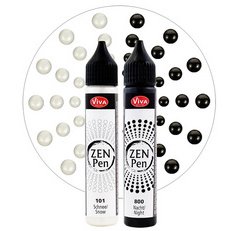 ViVA DECOR Stylo à perle Zen Pen 'Yin & Yang', set de 2
