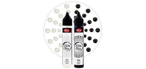 ViVA DECOR Stylo à perle Zen Pen 'Yin & Yang', set de 2