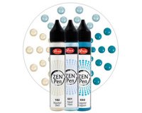 ViVA DECOR Stylo à perle Zen Pen 'Journée à la mer',set de 3