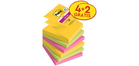 Bloc-note adhésif super sticky z-notes, 76 x 76 mm