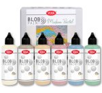 ViVA DECOR Peinture Blob Paint 'Modern Pastel', 6 pièces