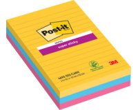 Bloc note super sticky notes, 101 x 101 mm, ligné