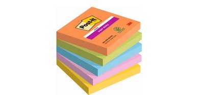 Bloc-note super sticky notes, 76 x 76 mm, Boost