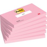 Notes Super Sticky Rose Flamingo 76 x 76 mm. Lot de 6 blocs de 90 feuilles.