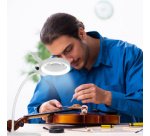 Lampe loupe à LED, à 2 lentilles, dimmable, blanc