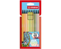 En_rotulador stabilo acuarelable pen 68 estuche carton de 10 unidades colores surtidos