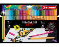 Set créatif point 88/Pen 68 ARTY, étui carton de 36