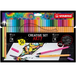 Arty Creative STABILO 8868/36 assorti étui 36 pièces