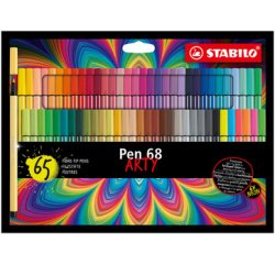 Feutre STABILO Pen 68 Arty Medium set 65 couleurs
