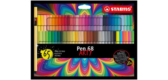 Feutre de coloriage Pen 68 ARTY, étui carton de 65