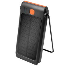 Batterie externe solaire, 10.000 mAh, noir