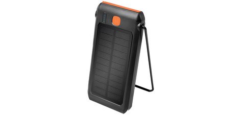Powerbank solaire, 10.000 mAh, noir