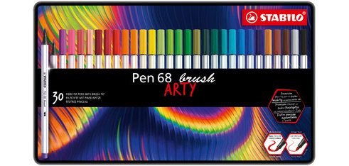 Feutre pinceau Pen 68 brush ARTY, étui métal de 30