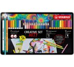 Set point 88/Pen 68 brush/aquacolor ARTY, étui de 36