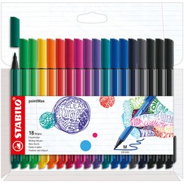 Stylo-feutre pointMax, étui carton de 18