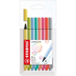 Stylo-feutre pointMax, étui carton de 8, pastel