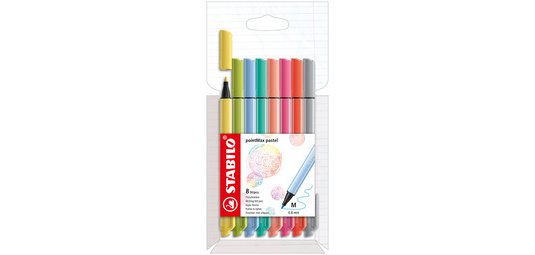 Stylo-feutre pointMax, étui carton de 8, pastel