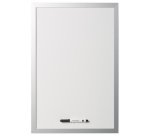 Tableau blanc design, 600 x 450 mm, argent