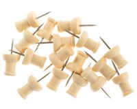 Epingles en bois pour tableau d'affichage, en pin