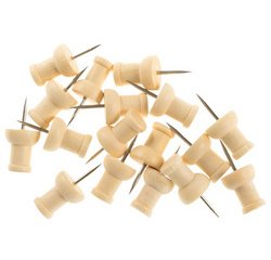 Epingles en bois pour tableau d'affichage, en pin