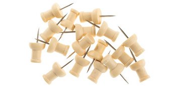 Epingles en bois pour tableau d'affichage, en pin