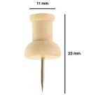 Epingles en bois pour tableau d'affichage, en pin