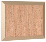 Tableau design en liège Kamashi, 600 x 450 mm, or