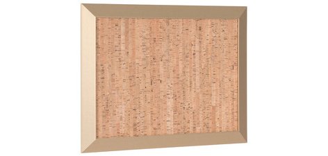 Tableau design en liège Kamashi, 600 x 450 mm, or