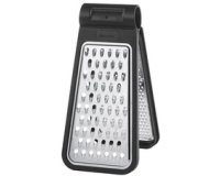 Plooibare rasp tweezijdig roestvrij staal/zwart