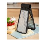 Râpe pliante, 2 faces, acier inoxydable / noir