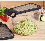 Râpe pliante, 2 faces, acier inoxydable / noir