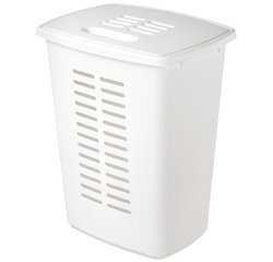 Panier à linge avec couvercle, 60 litres