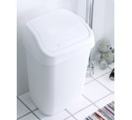 Poubelle à couvercle basculant, 25 litres, blanc